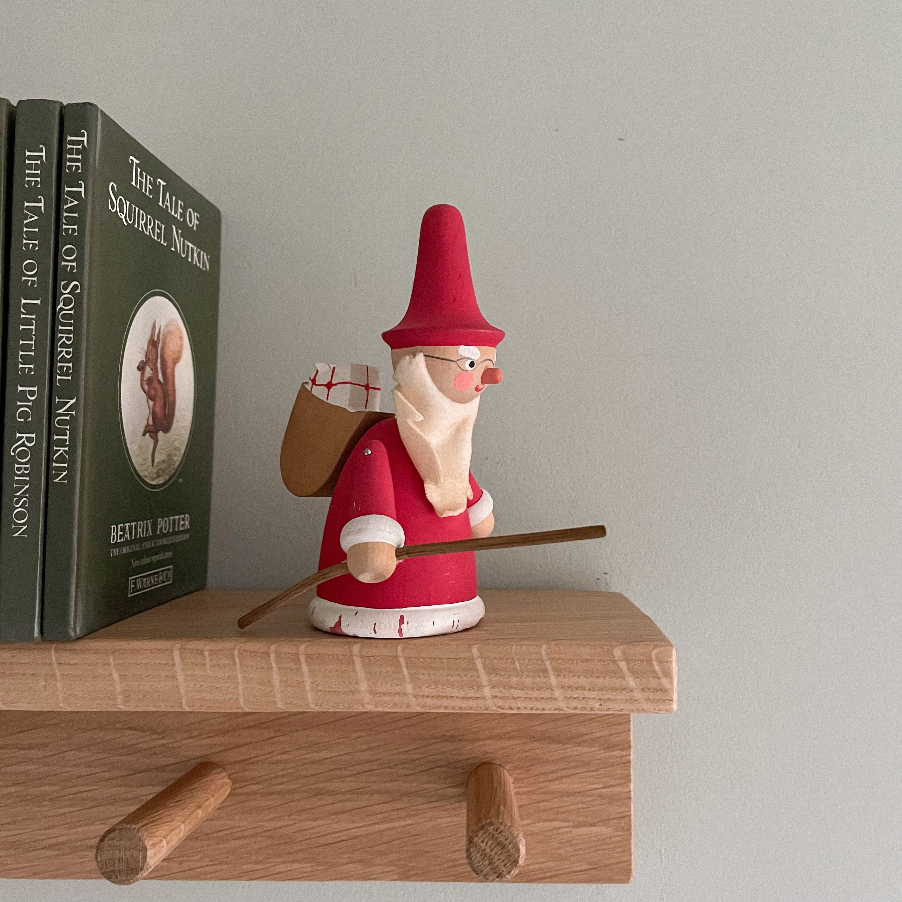 Vintage midcentury Swedish wooden Father Christmas Santa - Moppet