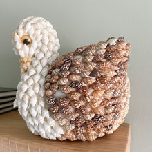 Load image into Gallery viewer, Vintage folk art sea-shell swan trinket dish or ornament - Moppet
