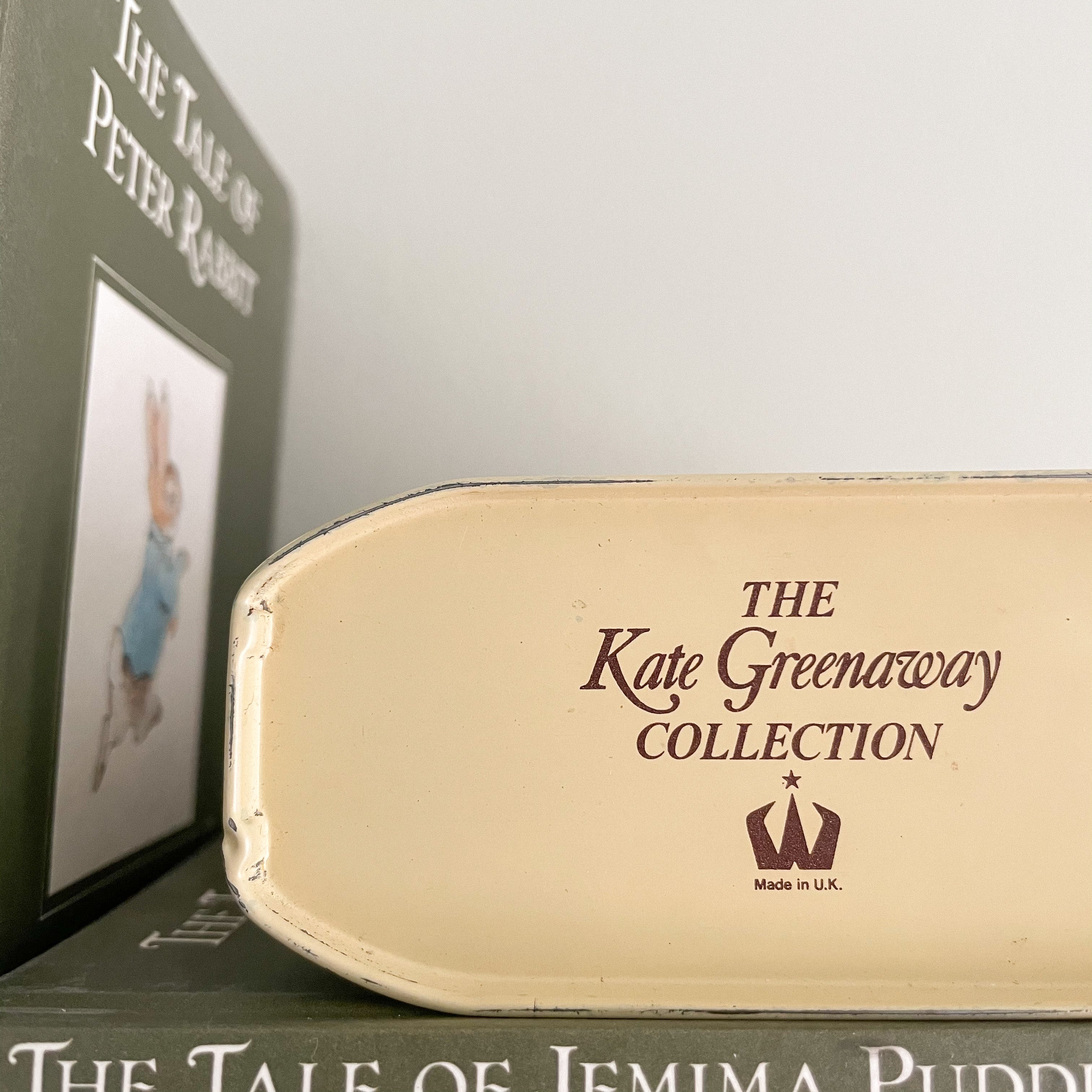 Vintage 1970s ‘Kate Greenaway’ tin metal money box - Moppet