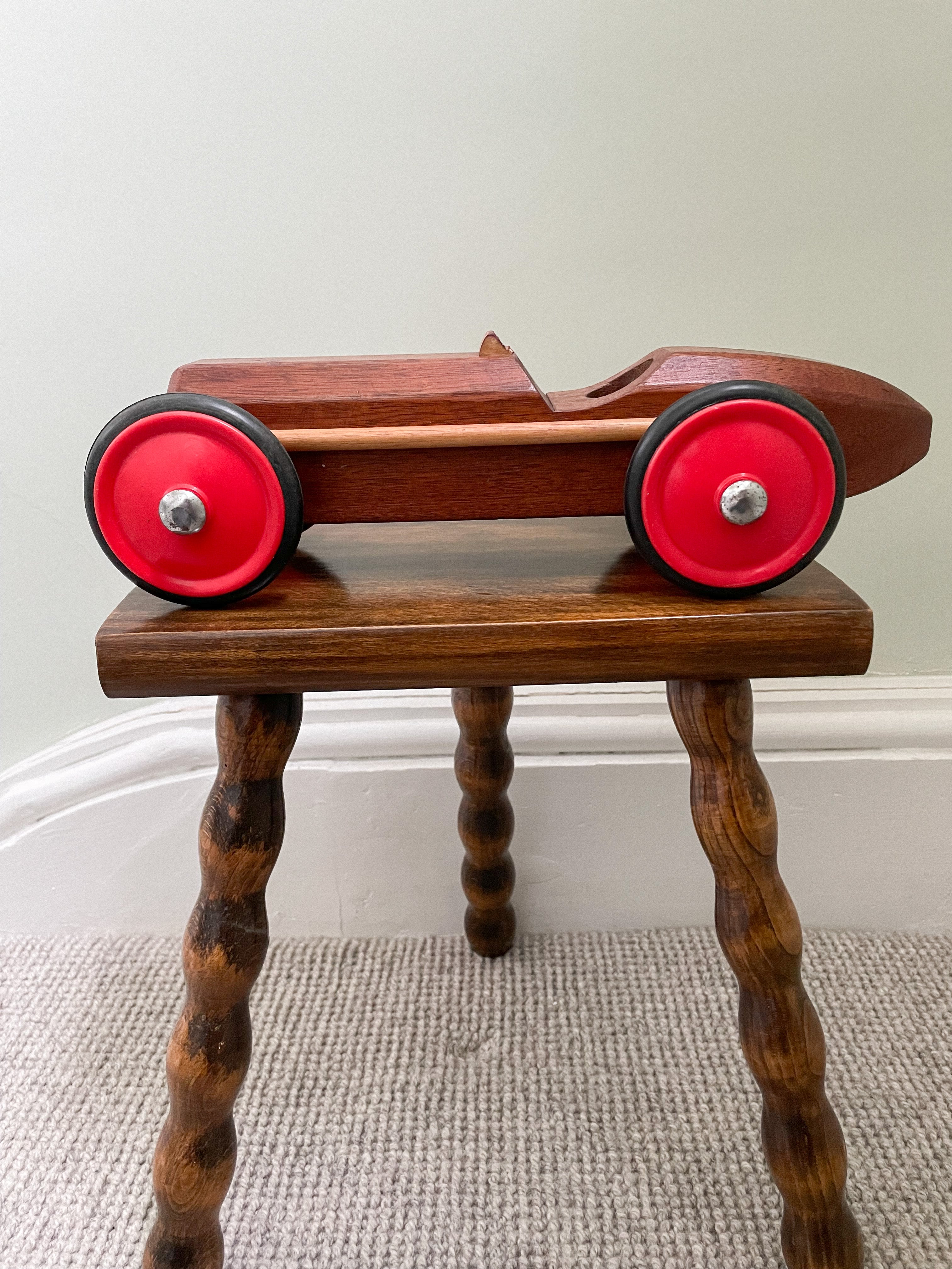 Vintage wooden model racing car - Moppet